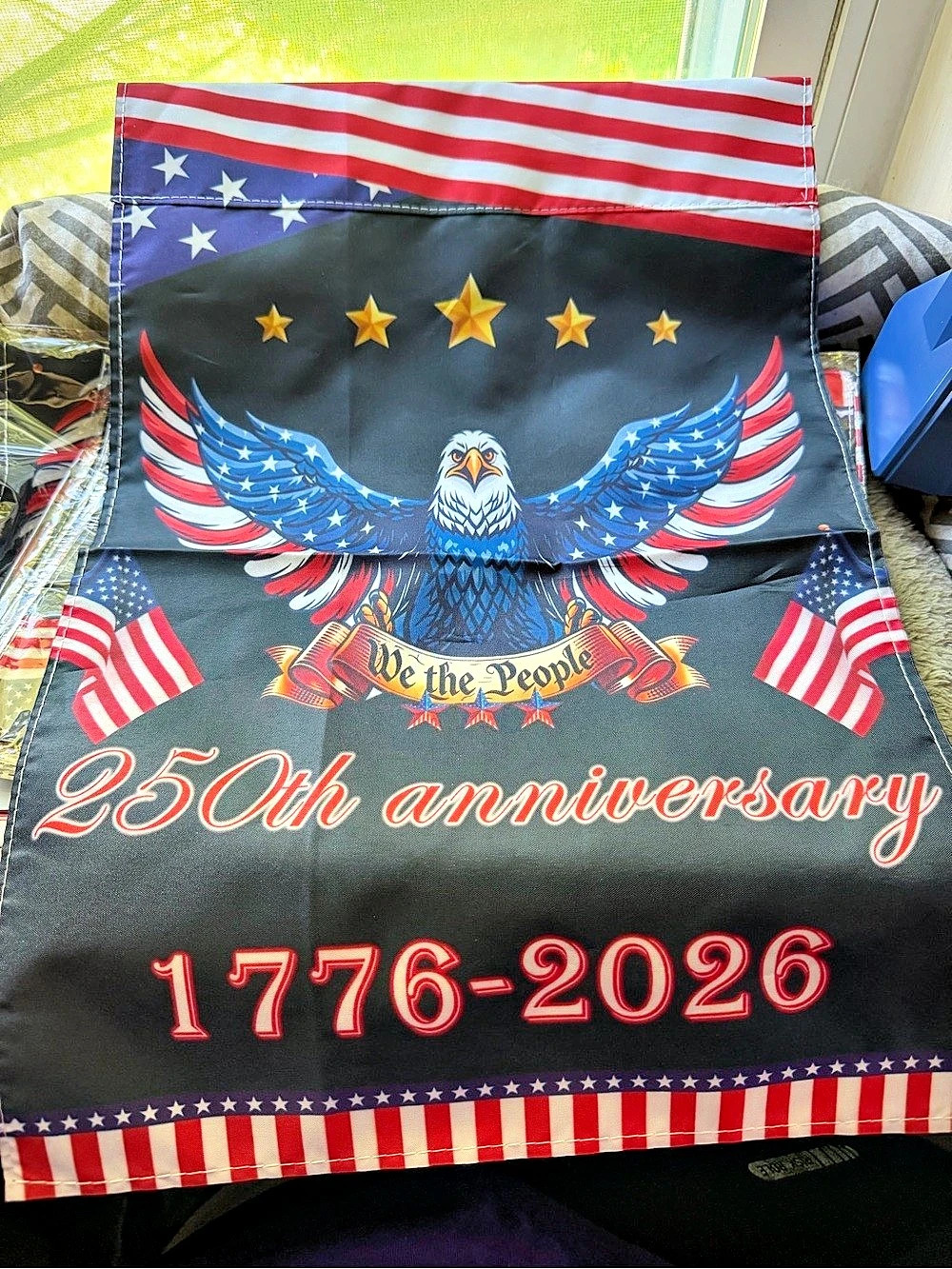 America 250th Anniversary 1776-2026 Bald Eagle We The People Flag Patriotic